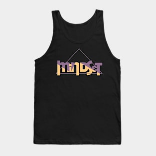 Mindset | Geometric and Modern Typographic Design Tank Top